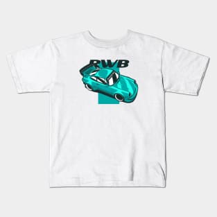 Green RWB 911 Custom Widebody Kids T-Shirt